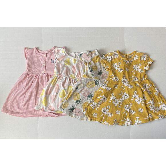 Simple Joys By Carter’s & Carters 18 Month Girl Dresses | Lot of 4 - Picture 1 of 14